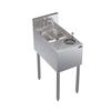 Krowne KR24-MS14 14in Wide Underbar Speed Station With Glass Rinser 
