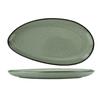 International Tableware, Inc LU-14-AS Luna 12-1/2in x 6-1/2in Ash Stoneware Oval Platter - 1dz 