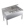 Krowne KR24-43R Royal Series 48in Wide Three Compartment Underbar Sink 