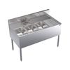 Krowne KR24-43L Royal Series 48in Wide Three Compartment Underbar Sink 