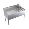 Krowne Royal Series 48in Wide Two Compartment Underbar Sink - KR24-42R 