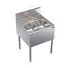 Krowne KR24-22C Royal Series 24in Wide Two Compartment Underbar Sink 