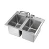 Krowne HS-2619 26in Wide Two Compartment Drop In Sink 