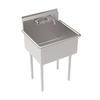 Krowne BS-2421 27in Wide One Compartment Basin Sink With Faucet 