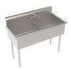 Krowne 51in Wide Two Compartment Basin Sink With Faucet - BS-2421-2 