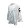Thunder Group CJ304WHM Chef Regalia Men's White Long Sleeve Chef Jacket - Medium 