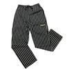 Thunder Group CHP202CHM Chef Regalia Chalk Stripe Relaxed Fit Chef Pants - Medium 