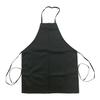Thunder Group CA3226BK Chef Regalia Black 32in x 26in Full Length Bib Apron 