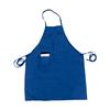 Thunder Group CA3326BL Chef Regalia 33in x 26in Blue Full Length Bib Apron with Pocket 