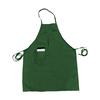 Thunder Group CA3326GR Chef Regalia 33in x 26in Green Full Length Bib Apron with Pocket 
