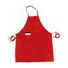 Thunder Group CA3326RD Chef Regalia 33in x 26in Red Full Length Bib Apron with Pocket 