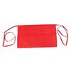 Thunder Group CA1322RD Chef Regalia 13in x 22in Red Waist Apron with 3 Pockets 