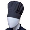 Thunder Group CH013BK Chef Regalia Black Adjustable Velcro Chef Hat 13.5in High 
