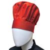 Thunder Group CH013RD Chef Regalia Red Adjustable Velcro Chef Hat 13.5in High 