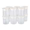 Pacojet 139162-E00-00 Synthetic Pacotizing® Beaker with Lids "White" - Set of 12 
