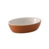 Tuxton China Inc B7K-160 16oz Burgundy/Eggshell Ceramic Baking Dish - 1dz 
