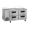 Hoshizaki 67in Wide 20cuft Four Drawer Worktop Refrigerator - WLR67B-D4 