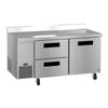 Hoshizaki 67in Wide 20cuft Worktop Refrigerator With Two Drawers - WLR67B-D2 