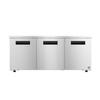 Hoshizaki 72in Wide Three Door Low Profile Undercounter Refrigerator - UR72B-LP 