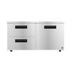 Hoshizaki 60in Wide Low Profile Undercounter Refrigerator With Drawers - UR60B-LPD2 