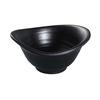 Yanco China BP-3204 Black Pearl Asian Style Melamine 5oz Yuanbao Bowl - 4dz 