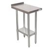 BK Resources SFTS-2430 24inx30in 18G Filler Table Stainless Steel Undershelf & Riser 