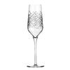 Libbey Modernist 8oz Crosshatch Glass Champagne Flute - 1dz - 9332/69477 
