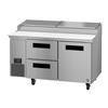 Hoshizaki 60in Wide 8 Pan Pizza Prep Table With Drawers - PR60B-D2 