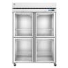 Hoshizaki F2A-HG 55in Wide Glass Half Door Reach-In Freezer 