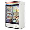 True 54in White Exterior Refrigerated Pass-Thru Merchandiser - GDM-47RL-HC-LD 