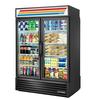 True 54in Two-Section Black Exterior Refrigerator Merchandiser - GDM-49RL-HC~TSL01 