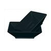 Yanco China Rome Black Melamine 22oz 7in x 7in Square Bowl - 4dz - RM-307BK 