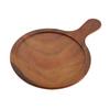 Yanco China WD-1113 Wood Design Melamine 9in dia. Serving Tray with Handle - 2dz 