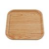 Yanco China Wooden Tray-2 Golden Oak Melamine 8.1in x 8.1in Plate - 3dz - WD-2108 