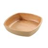 Yanco China WD-2308 Wooden Tray-2 Golden Oak Melamine 25oz 7.75in x 7.75in Bowl 