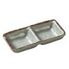 Yanco China YO-4031 Yoto Matte Green Melamine 5oz 6in x 2.75in Double Sauce Dish 