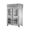 True Spec Series 53in Two-Section Pass-Thru Glass DoorRefrigerator - STG2RPT-4HG-2S-HC 