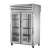 True STR2RPT-2G-2S-HC SpecSeries 53in Two-Section Glass Door Pass-Thru Refrigerator 