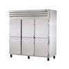 True STR3F-6HS Spec Series 77.5in Three-Section Roll-Thru Refrigerator 