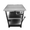 Bizerba SLICER-TABLE-2 26"W x 24"D Equipment Stand with Bottom & Mid-Under Shelf 