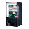 True TAC-14GS 30in Black Vinyl Vertical Air Curtain Merchandiser 
