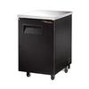 True TBB-1-HC 24in One-Door Black Powder Coated Back Bar Cooler 