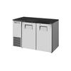 True TBB24-48-2S-Z1-BST-S-1 48in Two-Section Stainless Steel Reach-In Back Bar Cooler 