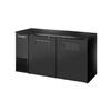 True 60in Two-Section Black Coated Reach-In Back Bar Cooler - TBB24-60-2S-Z1-BST-B-1 
