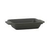 Tuxton China Inc DBS-070A 7oz Matte Black Ceramic Rectangular Side Dish - 1dz 