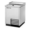 True TD-24-7-S-HC 24.5in Flat Top Bottle Cooler with Stainless Steel Exterior 