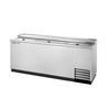 True TD-80-30-S-HC 80in Flat Top Bottle Cooler with Stainless Steel Exterior 