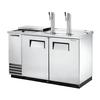 True TDD-2CT-S-HC 59in Club Top Draft beer cooler with Stainless Steel Exterior 