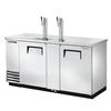 True TDD-3-S-HC 69in Stainless Steel Refrigerated Draft beer cooler 