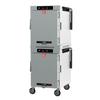 Metro HBCW16-DSPS-M 16 Pan Mobile Pass-Thru Insulated Heated Holding Cabinet 
